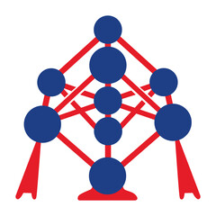 social network concept illustration of a building monument illustration png transparent background