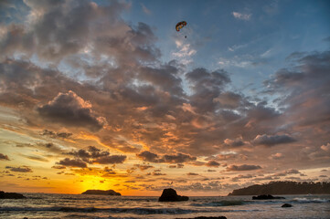 Sunset over the Manuel Antonio