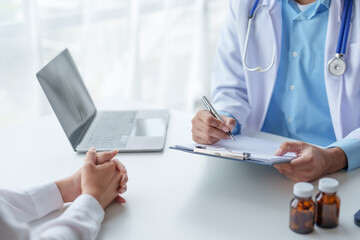 Doctor who records a patient's detailed information or medication history is evaluating medications...