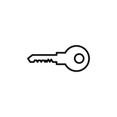 Key Icon in trendy flat style isolated on white background. Key symbol for your web site design, logo, app, UI. Vector illustration, EPS10.