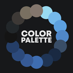 Versatile collection of color combinations. Vector illustration