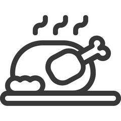 roast chicken icon
