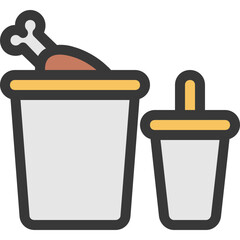 chicken cup icon