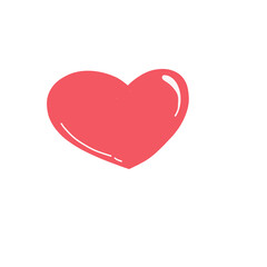 Heart in a speech bubble, love message, love icon.