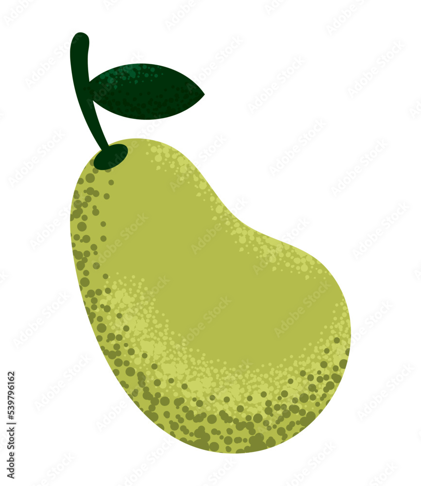 Wall mural pear fruit icon - Wall murals