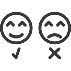 Naklejka premium like dislike feedback icon