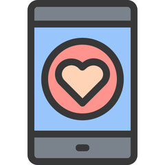 heart mobile feedback icon