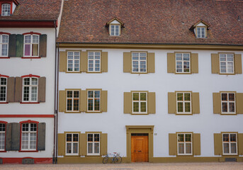 Buildings in the city centre of Basel , Switzerland