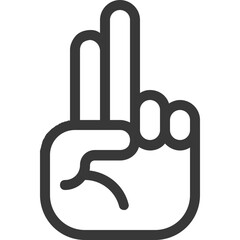 two gesture icon