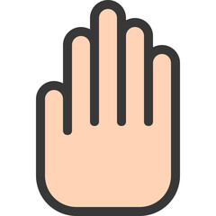 Obraz premium five gesture icon