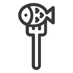 Obraz premium fish food icon