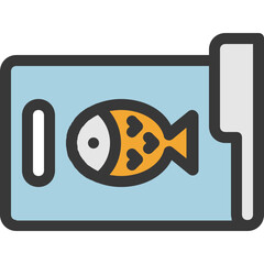 fish cutting board icon