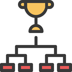 Fototapeta premium trophy football icon