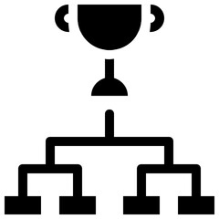 Fototapeta premium trophy football icon