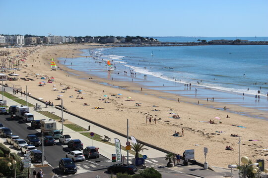 La plage de Pornichet (plage des Libraires)
