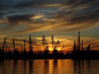 Nice summer view from Varna in Bulgaria 