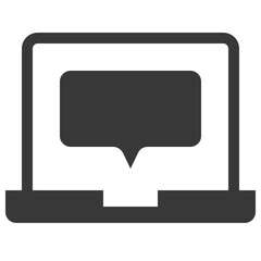 laptop message icon
