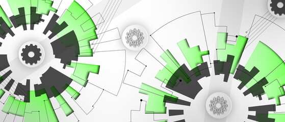 Set of abstract technological futuristic background