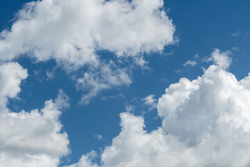Cloudscape Background in Sunny Day With Blue Sky