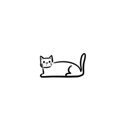 sketch cat, minimalism cat