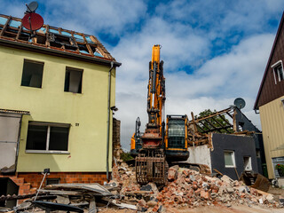 Fototapeta premium Abbruchhaus