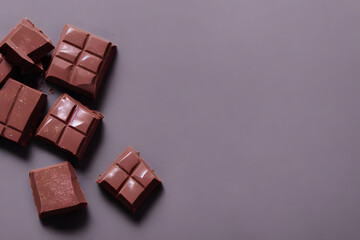 chocolate, a sweet food made from cacao and milk, a yummy snack