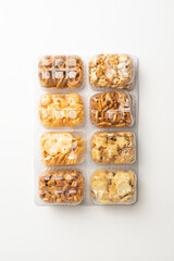 Various beer snacks, light snacks, salty biscuits