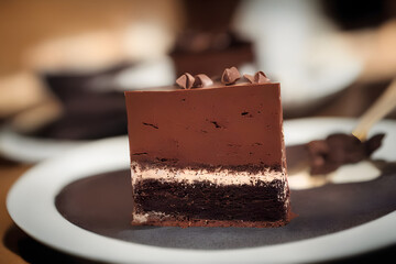 chocolate dessert, sweet and sugary, a high calorie fatty food
