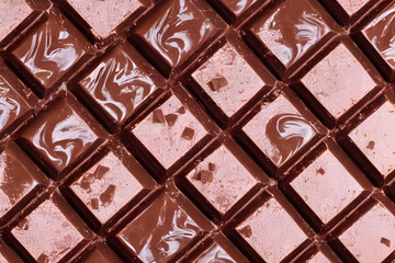 chocolate, a sweet food made from cacao and milk, a yummy snack