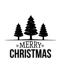 Merry Christmas logo vector T-shirt design