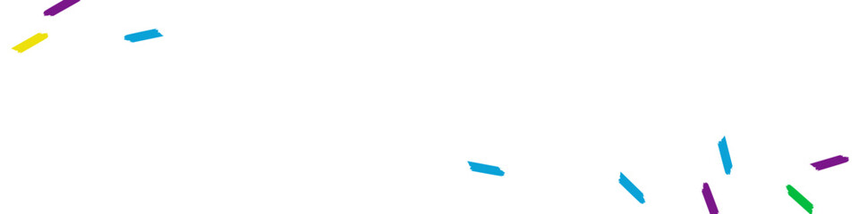 Obraz premium Happy Confetti Christmas Vector White Panoramic