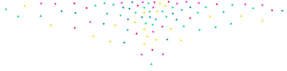 Falling Elements Celebration Vector White