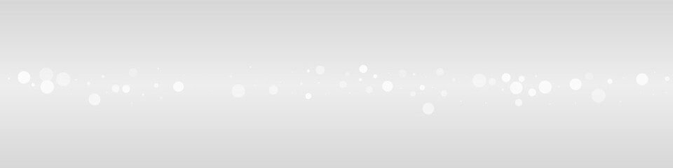 White Snow Vector Grey Panoramic Background.