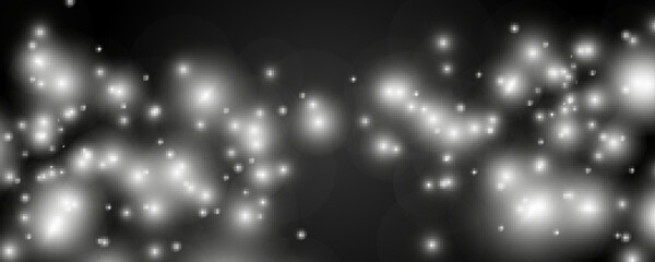 The dust sparks and golden stars shine with special light. Vector sparkles on a transparent background. Christmas light effect. Sparkling magical dust particles.