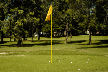 Obraz premium Campo de golfe
