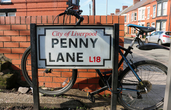 Street Sign In Liverpool City