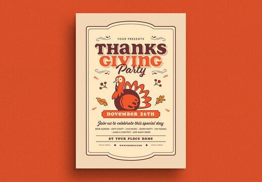 Thanks Giving Event Flyer