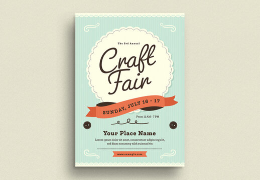Craft Fair Event Flyer