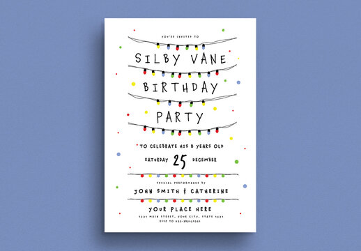 Birthday Party Flyer or Invitation