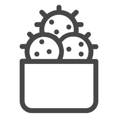 cactus pot icon