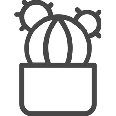 cactus pot icon