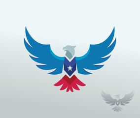 American Eagle logo Icon Backgrounds stock illustration Creative design