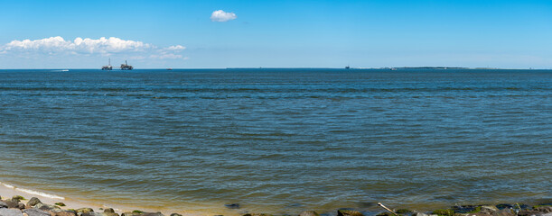 Gulf of Mexico view from Fort Gaines, Dauphin Island, Alabama