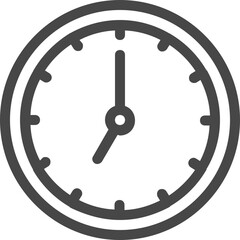 clock seven time icon