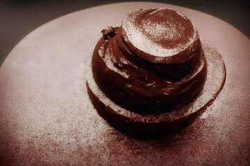 chocolate dessert, sweet and sugary, a high calorie fatty food