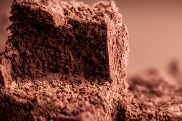 chocolate, a sweet food made from cacao and milk, a yummy snack