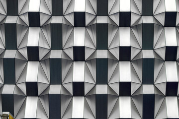 Architectural detail surface texture background with polygonal pattern