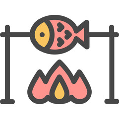 fish grill icon