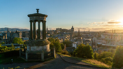view of Edinburgh from Calton Hill