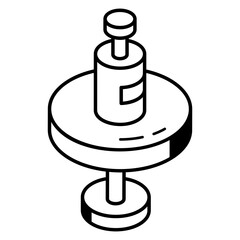 A disposable drink line icon